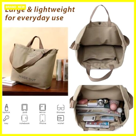 Shop Our Hot Sales Tote Bags Alibaba - Eco Friendly & Durable Large Canvas Tote Bag with Adjustable Strap, Top Handle, Multiple Pockets